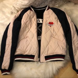 Sandro Phedre Velvet Bomber Jacket